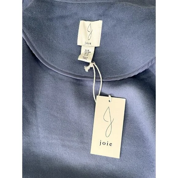 Joie Full Zip Front Pockets Blue Jacket women's Size M  NWT - Picture 4 of 4